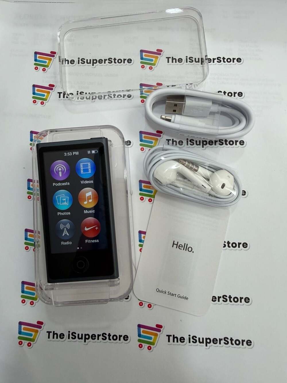 Refurbished Apple iPod Nano 7th Generation 16GB Slate MP3 Player 1 YR Warranty